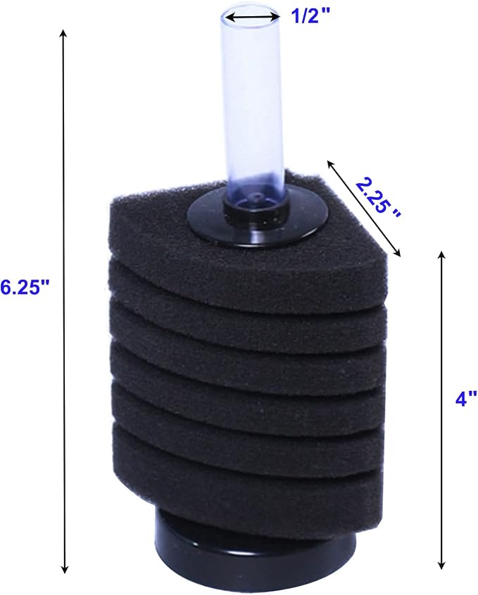 AQUANEAT Aquarium Corner Sponge Filter, - Image 2