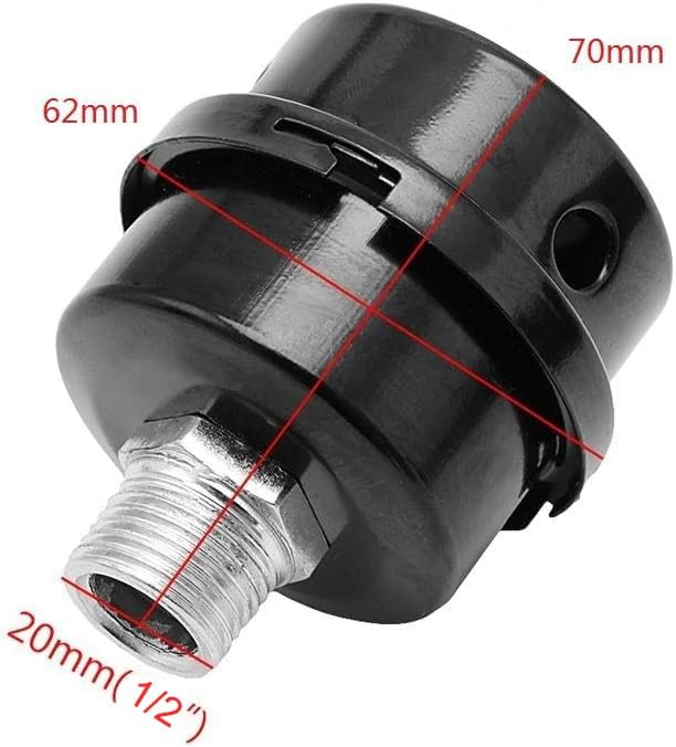 Air Compressor Parts Metal Air Compressor Intake Filter Noise Muffler Silencer - Image 2