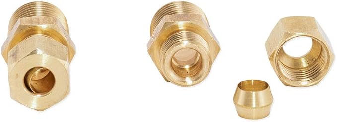 EZ-Flo 10 Inch Line Water Filter, Brass 1/4 Inch MIP x 7/16 Inch Compression - Image 3