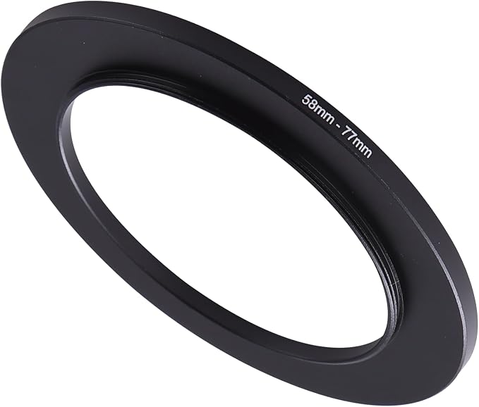 58-77mm Step-Up Ring Adapter, 58mm to 77mm Step Up Filter Ring by NFODCeilingFanWithLights