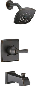 Delta Faucet Ashlyn 14 Series Single-Handle Tub and Shower Trim Kit, Shower Faucet with Single-Spray Touch-Clean Shower Head, Venetian Bronze T14464-RB (Valve Not Included)