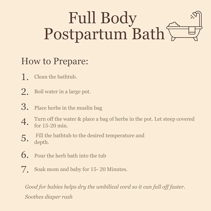 Birth Song Botanicals Postpartum Herb Bath 3PK