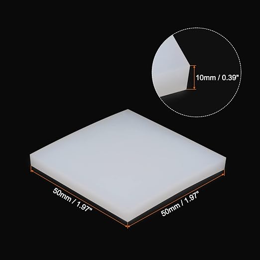 HARFINGTON Anti Vibration Pads 2" x 2" x 0.39" Silicone Rubber Vibration - Image 2