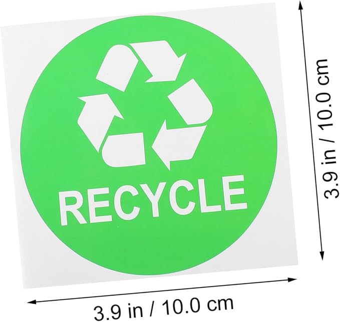 Garbage Can Recycling Stickers 9pcs Waste Sorting Decals Removable Adhesive - Image 2