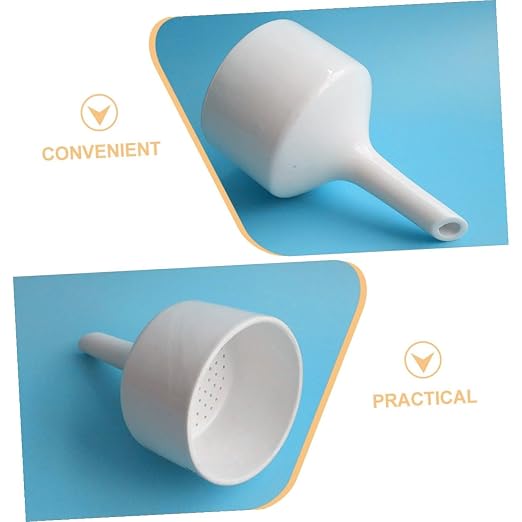 Veemoon 2pcs Buchner Funnels Set 100ml and 60ml White Scientific Filter Funnels - Image 8
