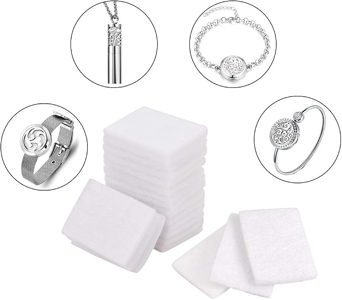 PH PandaHall Unscented Aroma Pads, 50 Pack 1.1x0.8 Aroma Oil Refill Pads - Image 6
