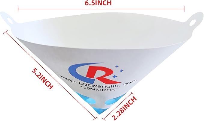 50 Pack of Paint Strainers, Paint Filter Strainer Paper Cone - Image 9