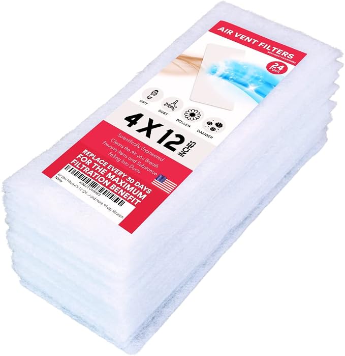 NORTHWEST ENTERPRISES Vent Filters, 24 Floor Vent Register Filters by NORTHWESTENTERPRISES