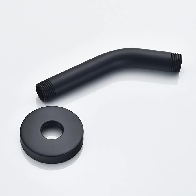 Wall Mounted Extention Shower Arm (Sold with Shower Arm Flange) for U4993-BL 6-inches, Matte Black