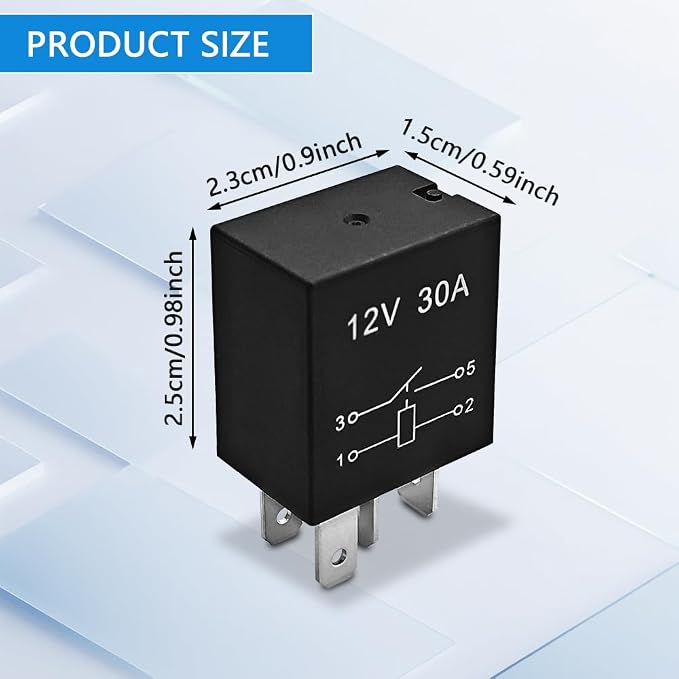 2-Pack 4 Pin 12V 30A Multi-Purpose Automotive Relay, Heavy Duty Stable Relay - Image 2