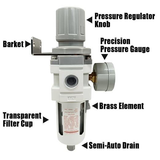 1/2" NPT Air Filter Pressure Regulator Combo Water Separator - Image 5