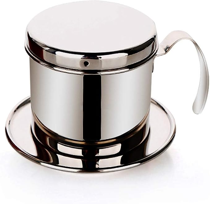 TOPINCN Vietnamese Coffee Drip Filter, Stainless Steel Pour Over Coffee Maker by TOPINCN