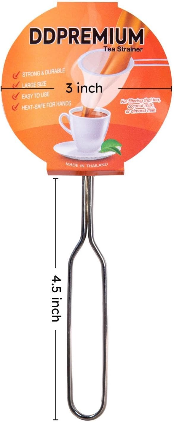 Traditional Thai Style Tea Filter Stainless Steel Size 3 Inches Friendly Using - Image 2