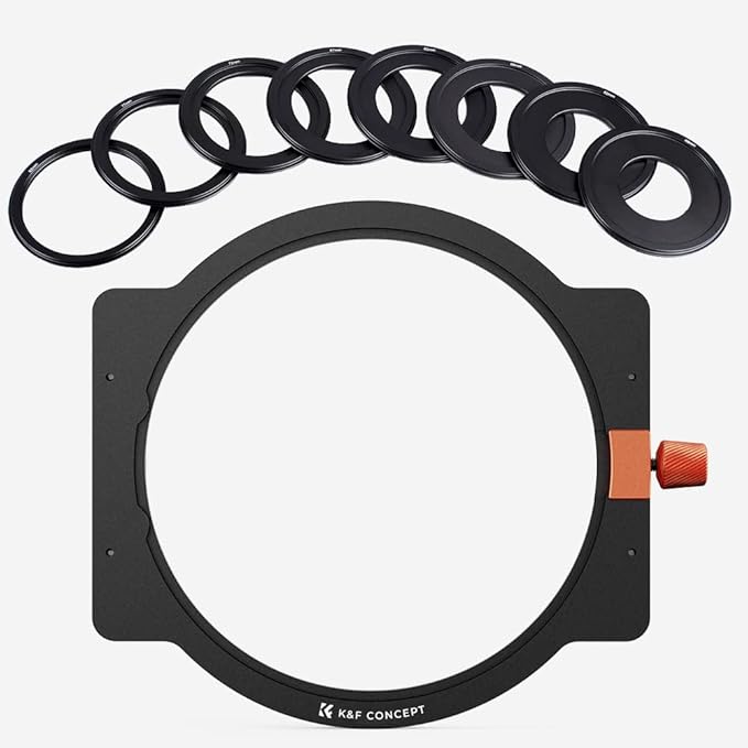 K&F CONCEPT Metal Filter Holder + 8 Filter Adapter Rings by KFCONCEPT