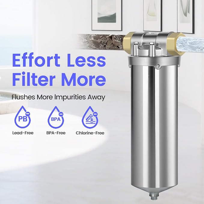 Amwater NSF/ANSI 42 Certification Stainless Steel Filter Housing - Image 4
