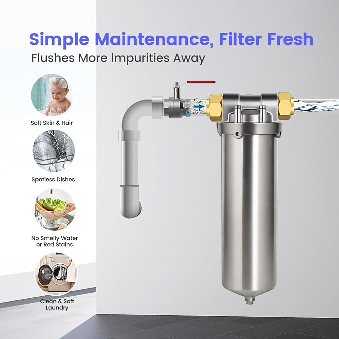 Amwater NSF/ANSI 42 Certification Stainless Steel Filter Housing - Image 5