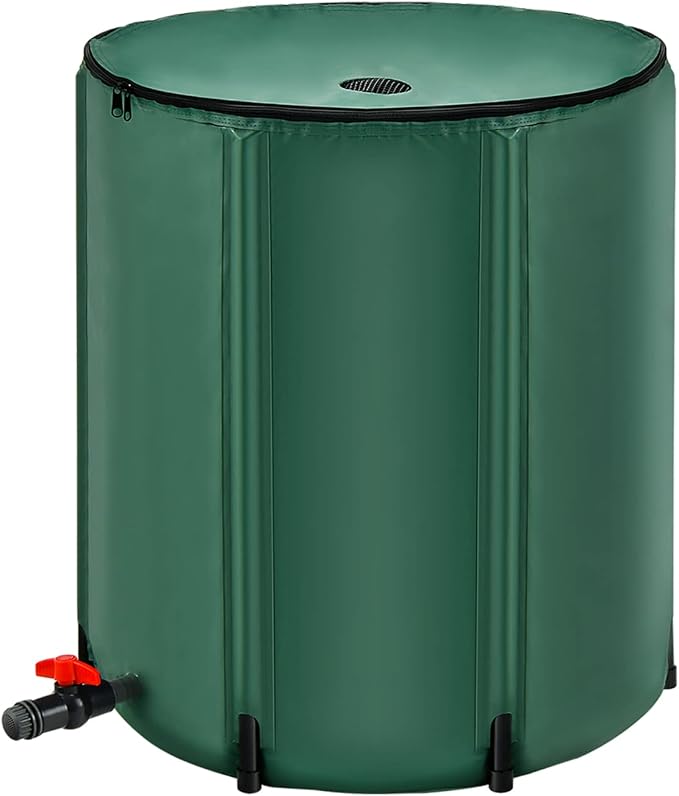 Goplus 53 Gallon Collapsible Rain Barrel, Portable Rain Barrels to Collect by Goplus