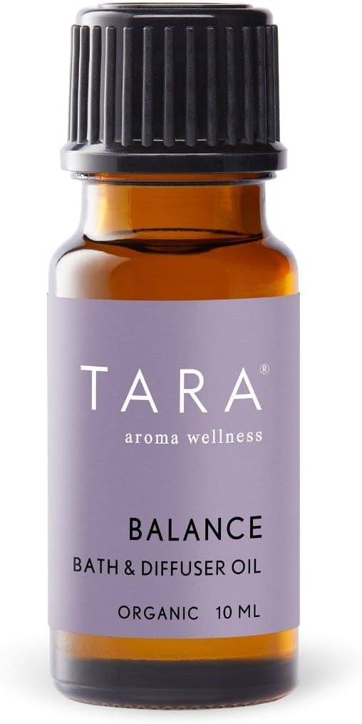 TARA Spa Therapy Balance Bath & Diffuser Oil – 100% Organic, Made with Unadulterated Essential Oils, Aromatherapy Blend for Relaxation & Harmony, Ylang Ylang, Orange & Vetiver, 10ml