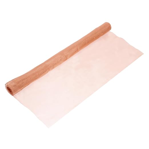 uxcell Copper Mesh, 47.2" x 15.7" 100 Mesh Pure Copper Wire Mesh Dense Filter by uxcell