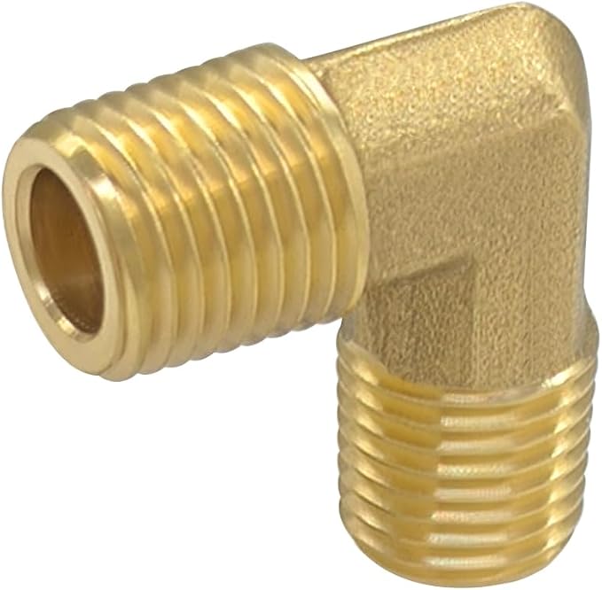 Hooshing 1/4 Inch NPT Elbow 90 Degree Street Elbow 1/4" NPT Male to 1/4" NPT - Image 2