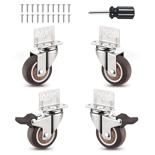 Heavy Duty Casters Set of 4 by Molen