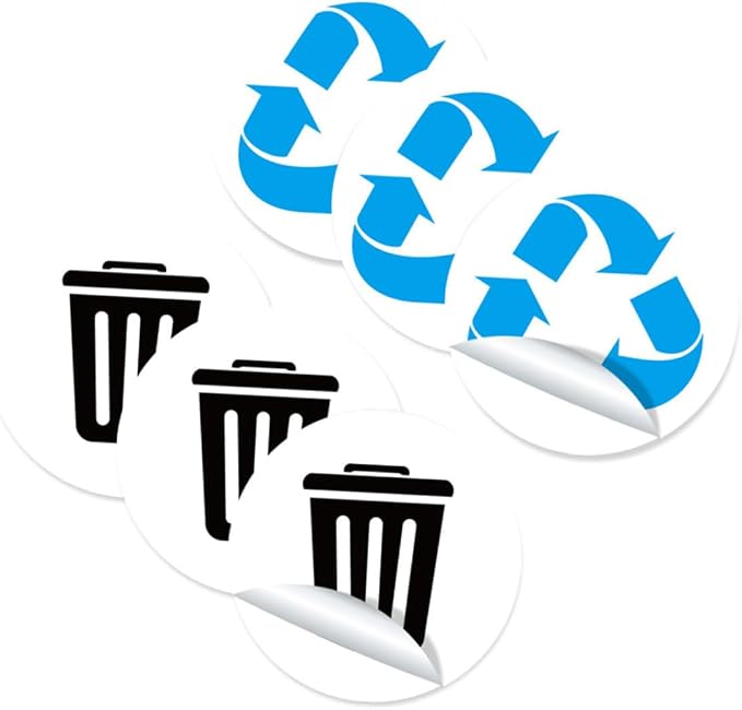 DECHOUS 1set Self-Adhesive Garbage Sorting Label Stickers of Waste Container by DECHOUS