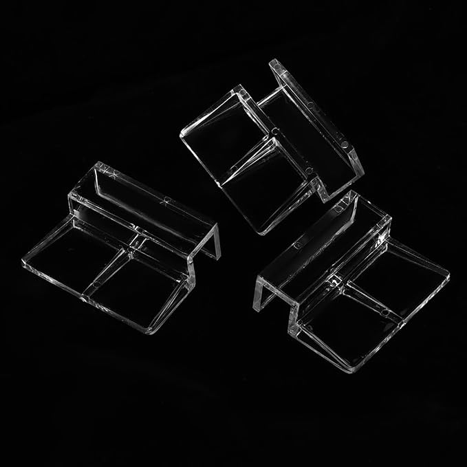 20Pcs Aquarium Glass Cover Holder Transparent Edge Mount Bracket Acrylic Clip - Image 6