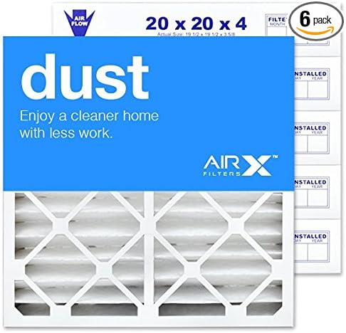 AIRx Filters Dust 20x20x4 Air Filter MERV 8 Replacement by AIRXFILTERSWICKEDCLEANAIR