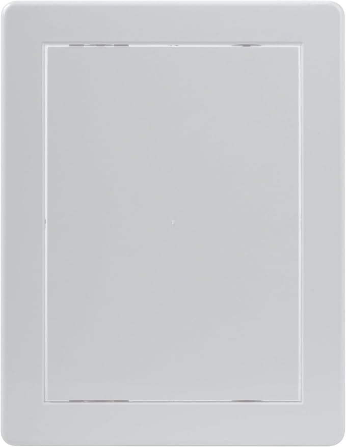 Vent Systems White ABS Plastic Access Panel 6 x 8 Inch (Opening) - Access Door for Drywall, Wall, Ceiling - Electrical, Plumbing Service Wall Hole Cover - Inspection Door - 6.6 x 8.6 Inch (Outer)