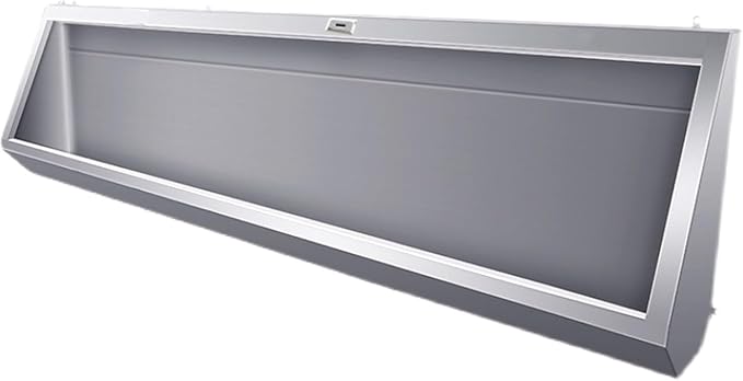 Wall-Mounted Stainless Steel Urinal Trough by Unknown