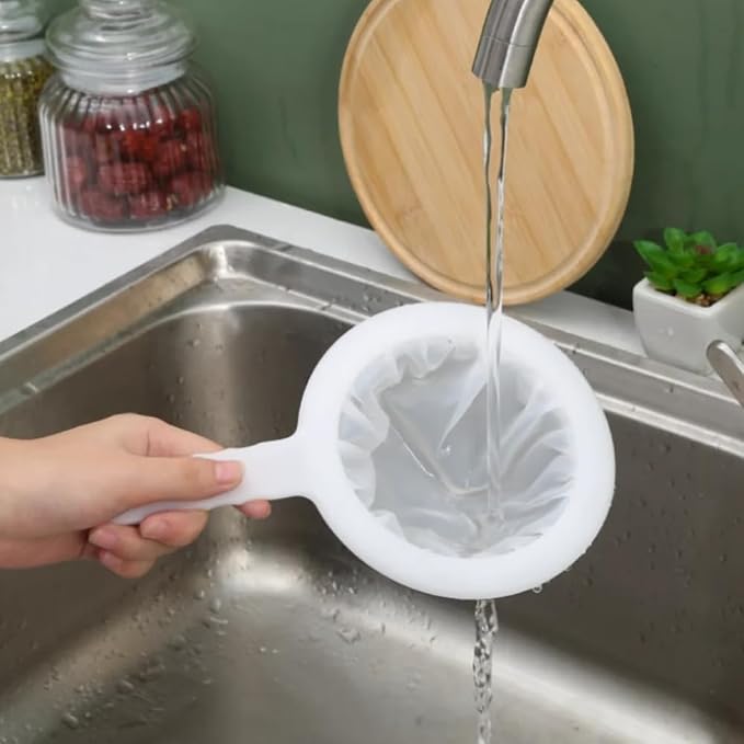 Kitchen Ultra-Fine Nylon Mesh Strainer I Filter Spoon Sieve - Image 7