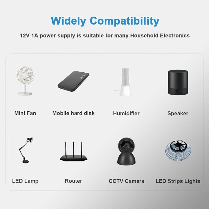 6V 1A Power Supply Adapter 6V 1A Replacement Charger 100V-240V AC Power Adapter - Image 2
