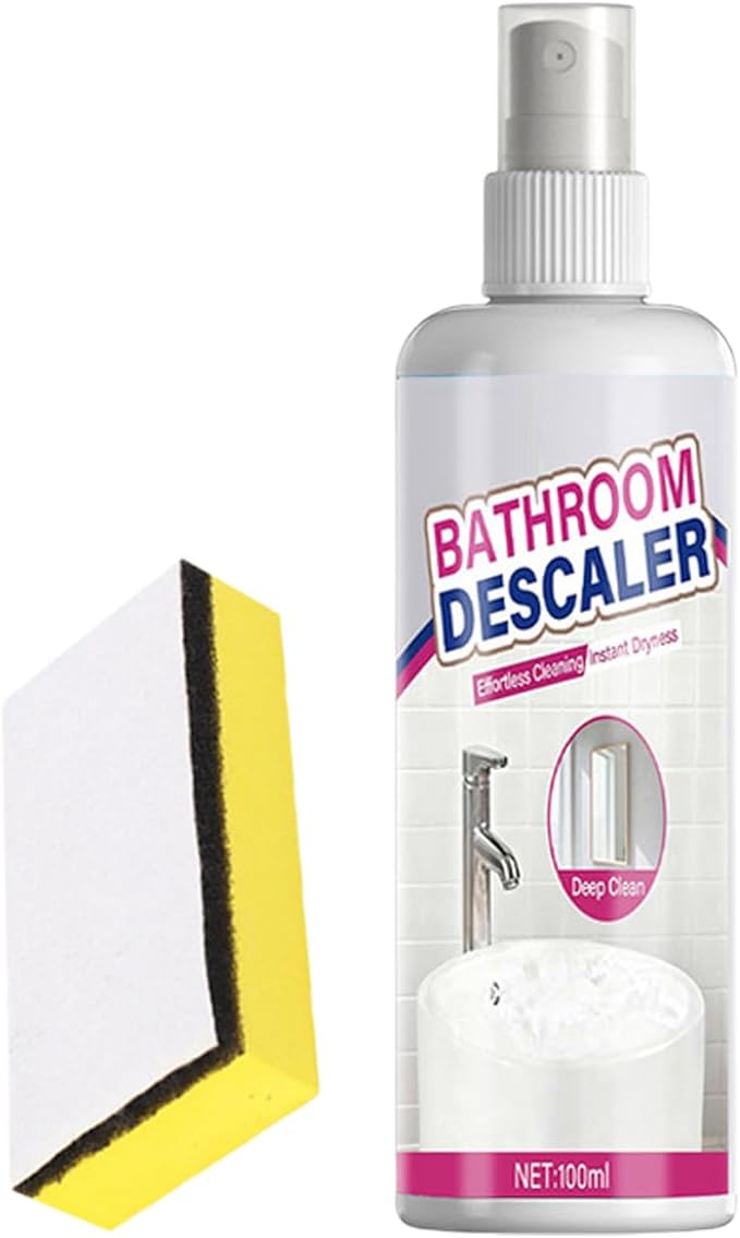 Bathroom Descaler, Cleaning Foam, Content: About 100ml/sponge, Toilet Cleaner, Stain Remover, Bowl Agent, For Kitchen Sink, Bathtub Glass, Faucets Shower Heads