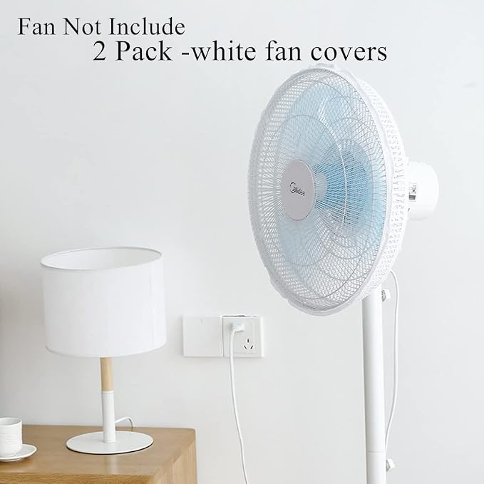 2 Pack - 18" Fan Safety Protection Cover, Kids Finger Protect Fan Net Guard - Image 2