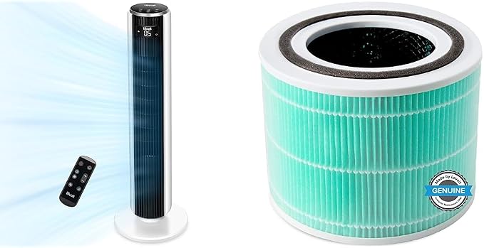 LEVOIT Tower Fan for Bedroom, 25ft/s Velocity 28dB Cooling Fan by Levoit