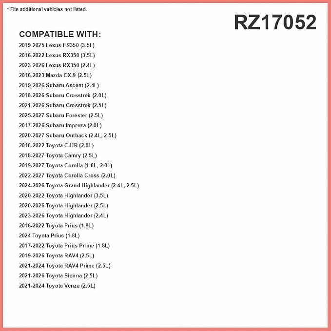 Febreze Odor Control Cabin Air Filter by PUREFLOW RZ17052 Fits 2019-2026 Toyota - Image 2