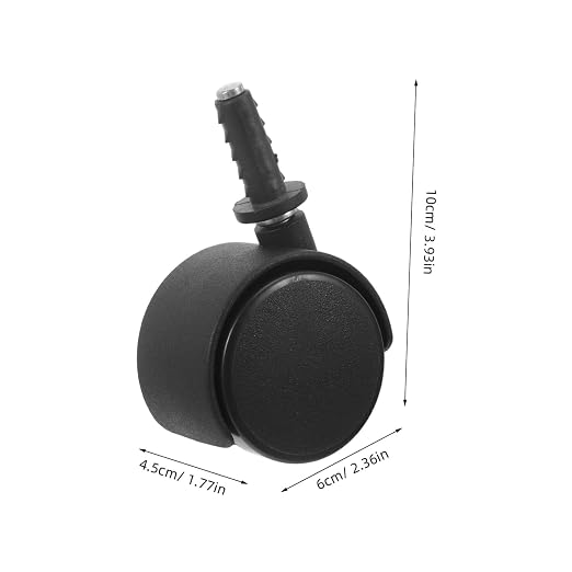 Mikinona 4pcs Mini Caster Wheels - Image 2