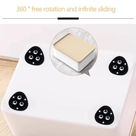 Small Adhesive Casters Wheels for Appliance: 12 Pcs Kitchen Counter Appliances - Image 3