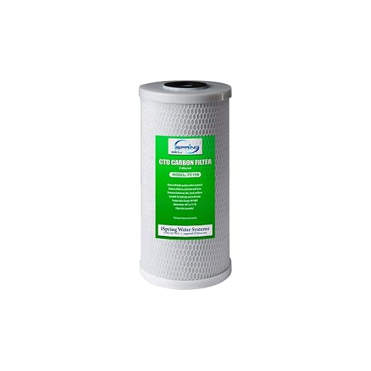 iSpring FC15B High Capacity Activated CTO Carbon Block Filter by iSpring