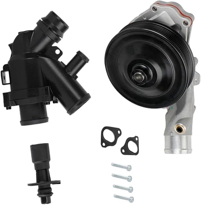 Complete Water Pump Kit with Thermostat Bolts Gaskets - Image 4
