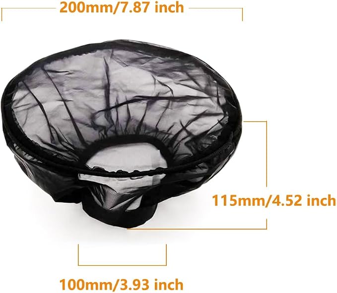Motorcycle Air Cleaner Filter Waterproof Brreather Rain Sock Black Protective - Image 3