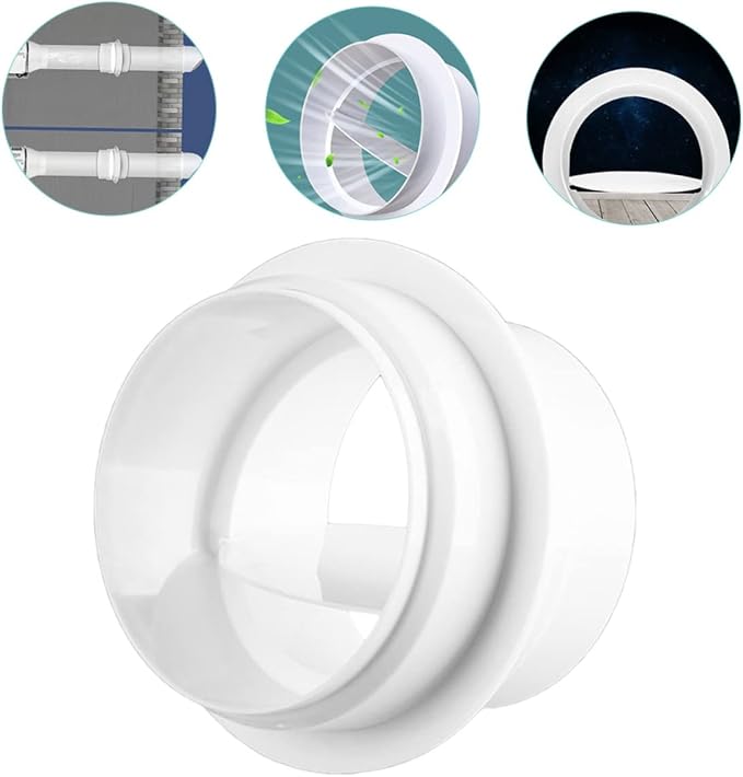 Uonlytech 4pcs Vent Blockers Air Duct Connector Flange Air Conditioner Exhaust - Image 7
