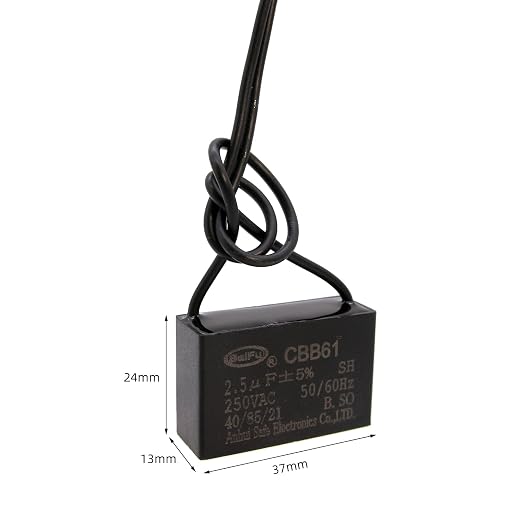 CBB61 Capacitor 2.5uf 250V AC Ceiling Fan 2 Wire 50/60Hz - Image 2