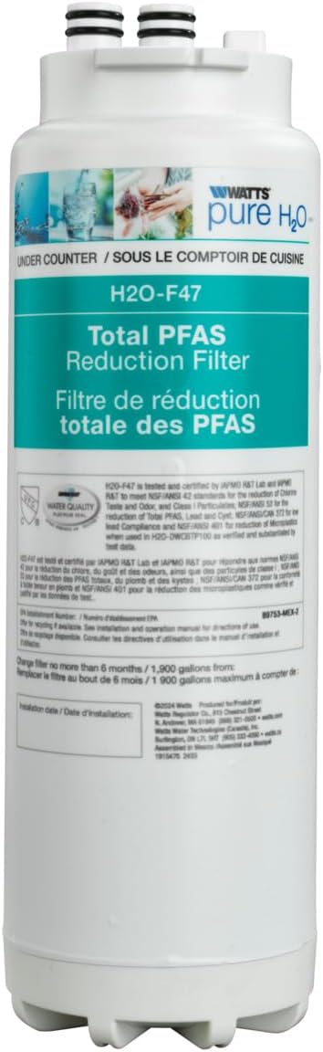 Watts Premier H2O-F47 Quick-Change Total PFAS Reduction Under Counter Water - Image 5