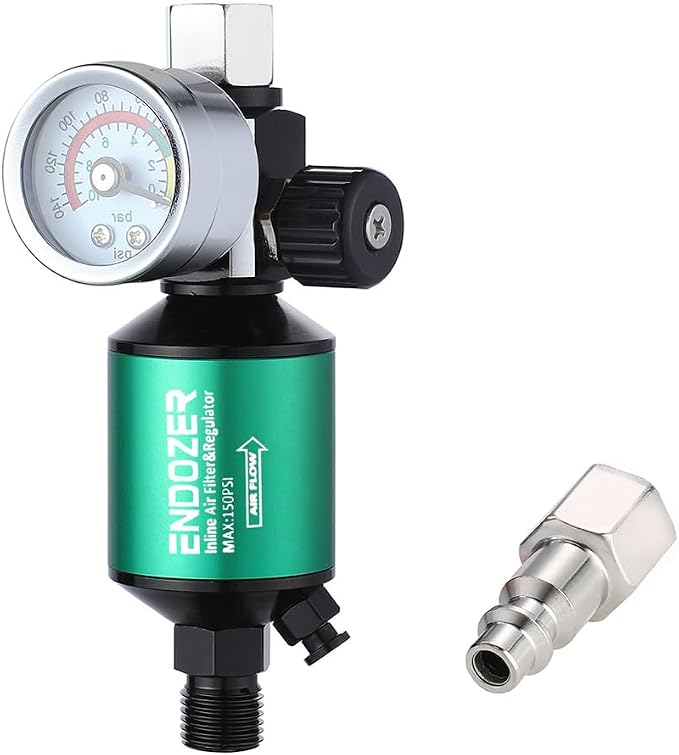 ENDOZER G1/4" Inlet and Outlet Air Compressor Water Separator Clean Dry Air by ENDOZER