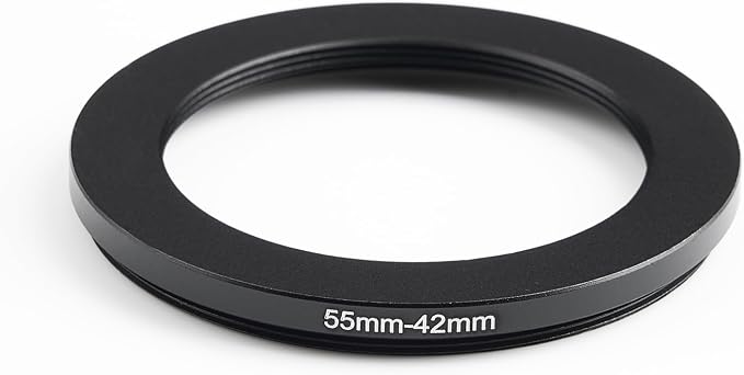55mm to 42mm Step-Down Ring Filter Adapter, Metal Ring Step-Down Rings Adapter - Image 2