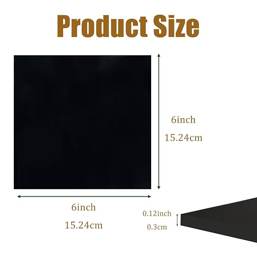 4 Pieces Anti Vibration Pads 1/8 in Thick X 6 in X 6 in, Neoprene Rubber Pads - Image 2