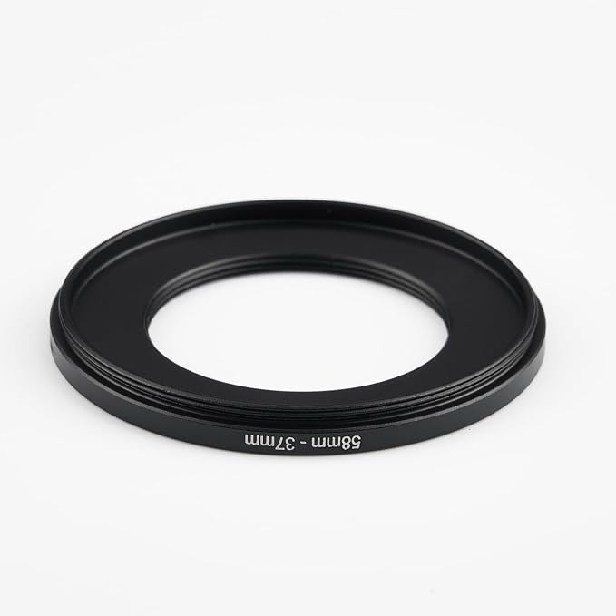 58mm to 37mm Step-Down Ring Filter Adapter, Metal Ring Step-Down Rings Adapter - Image 3
