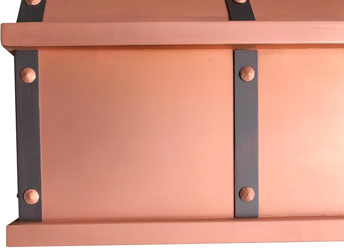 CT Copper Tailor Sloped Copper Vent Hood Island Mount, 1260 CFM Exhaust Fan - Image 5