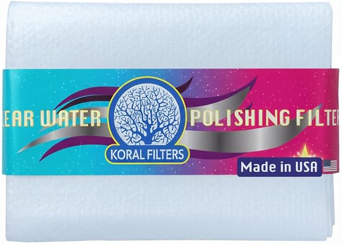 Aquarium Polishing Filter Pad, 200 Micron, Water Polishing Pad by KoralFilters